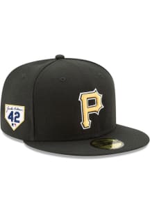 New Era Pittsburgh Pirates Mens Black 2023 Jackie Robinson Day 59FIFTY Fitted Hat
