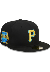 New Era Pittsburgh Pirates Mens Black 2023 Fathers Day 59FIFTY Fitted Hat