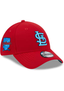 New Era St Louis Cardinals Mens Red 2023 Fathers Day 39THIRTY Flex Hat