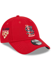 New Era St Louis Cardinals 2023 4th of July 9FORTY Adjustable Hat - Red