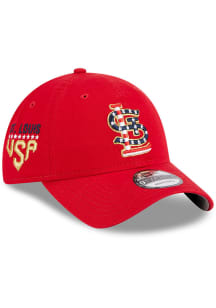 New Era St Louis Cardinals 2023 4th of July 9TWENTY Adjustable Hat - Red