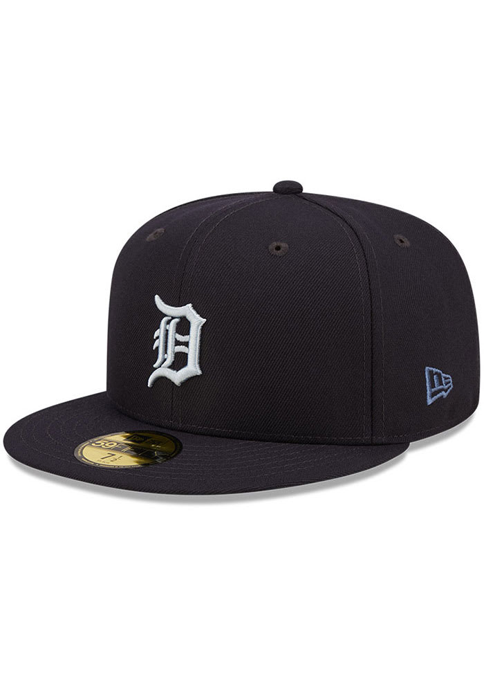 Men's Detroit Tigers New Era Navy Patch Pride 59FIFTY Fitted Hat