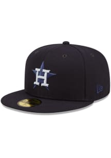 New Era Houston Astros Mens Navy Blue Monocamo 59FIFTY Fitted Hat