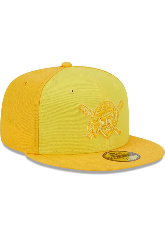 New Era Pittsburgh Pirates Mens Yellow AC Game 59FIFTY Fitted Hat