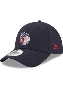 New Era Cleveland Guardians Stretch Snap 9FORTY Adjustable Hat - Navy Blue