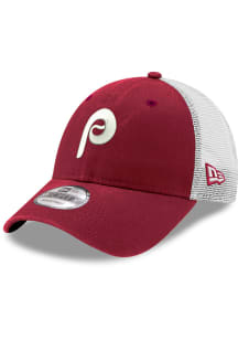 New Era Philadelphia Phillies Trucker 9FORTY Adjustable Hat - Cardinal