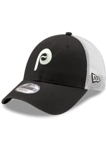 New Era Philadelphia Phillies Trucker 9FORTY Adjustable Hat - Black