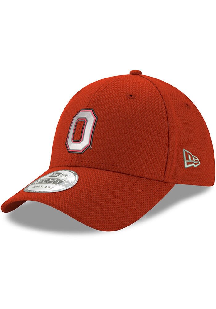 New Era Ohio State Buckeyes Stretch Snap 9FORTY Classic Adjustable Hat - Red