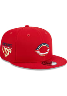 New Era Cincinnati Reds Red 2023 4th of July 9FIFTY Mens Snapback Hat