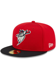 New Era Louisville Bats Mens Red 2023 Batting Practice 59FIFTY Fitted Hat