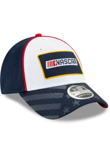 New Era NASCAR Gear 9FORTY Stretch Snap Adjustable Hat - White