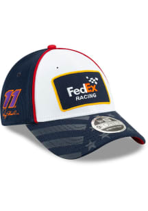 New Era NASCAR Gear 9FORTY Stretch Snap Hamlin Adjustable Hat - Blue