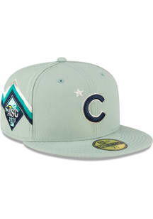 New Era Chicago Cubs Mens Green 2023 All-Star Game 59FIFTY Fitted Hat