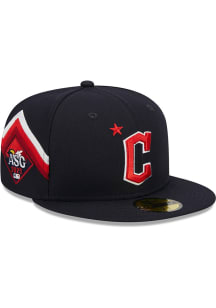 New Era Cleveland Guardians Mens Navy Blue 2023 All-Star Game Workout 59FIFTY Fitted Hat