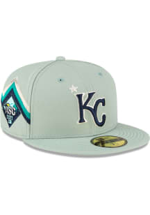 New Era Kansas City Royals Mens Green 2023 All-Star Game 59FIFTY Fitted Hat