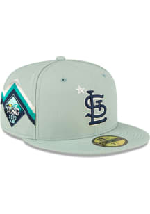 New Era St Louis Cardinals Mens Green 2023 All-Star Game 59FIFTY Fitted Hat