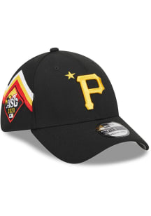 New Era Pittsburgh Pirates Mens Black 2023 All-Star Game Workout 39THIRTY Flex Hat