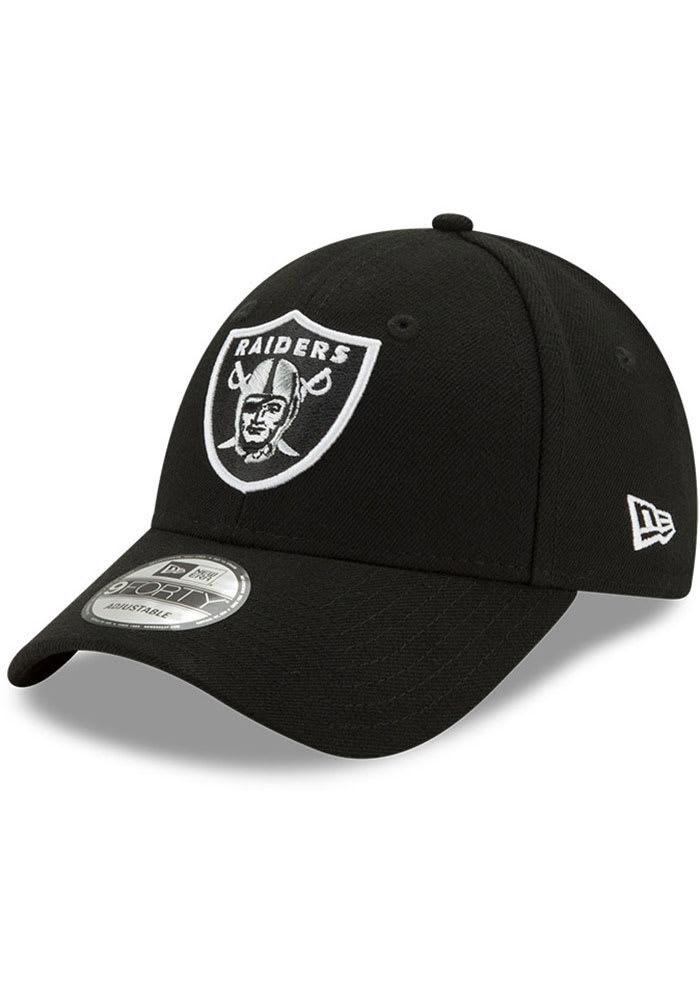 New Era Las Vegas Raiders Mens Black 5950 LASRAI BLACK MET SILVER Fitted Hat