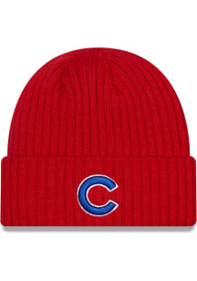 New Era Chicago Cubs Red JR Core Classic Youth Knit Hat