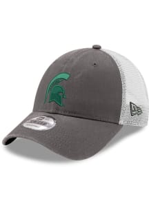 New Era Grey Michigan State Spartans Trucker 9FORTY Vault Adjustable Hat