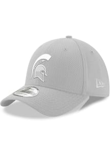 New Era Michigan State Spartans Mens White Diamond Era 39THIRTY Flex Hat