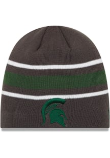 New Era Michigan State Spartans Grey Beanie Mens Knit Hat