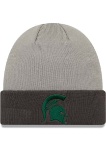New Era Michigan State Spartans Grey Cuff Mens Knit Hat