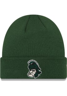 New Era Michigan State Spartans Green Cuff Mens Knit Hat