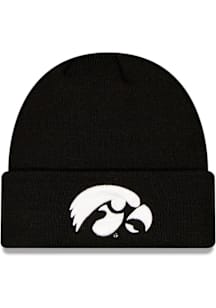 New Era Iowa Hawkeyes Black Cuff Mens Knit Hat
