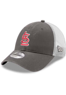 New Era St Louis Cardinals Trucker 9FORTY Adjustable Hat - Grey