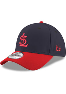 New Era St Louis Cardinals Stretch Snap 9FORTY Adjustable Hat - Navy Blue
