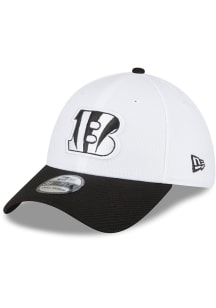 New Era Cincinnati Bengals Mens White Diamond Era 39THIRTY Flex Hat