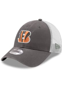 New Era Cincinnati Bengals Trucker 9FORTY Adjustable Hat - Grey