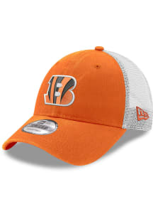 New Era Cincinnati Bengals Trucker 9FORTY Adjustable Hat - Orange