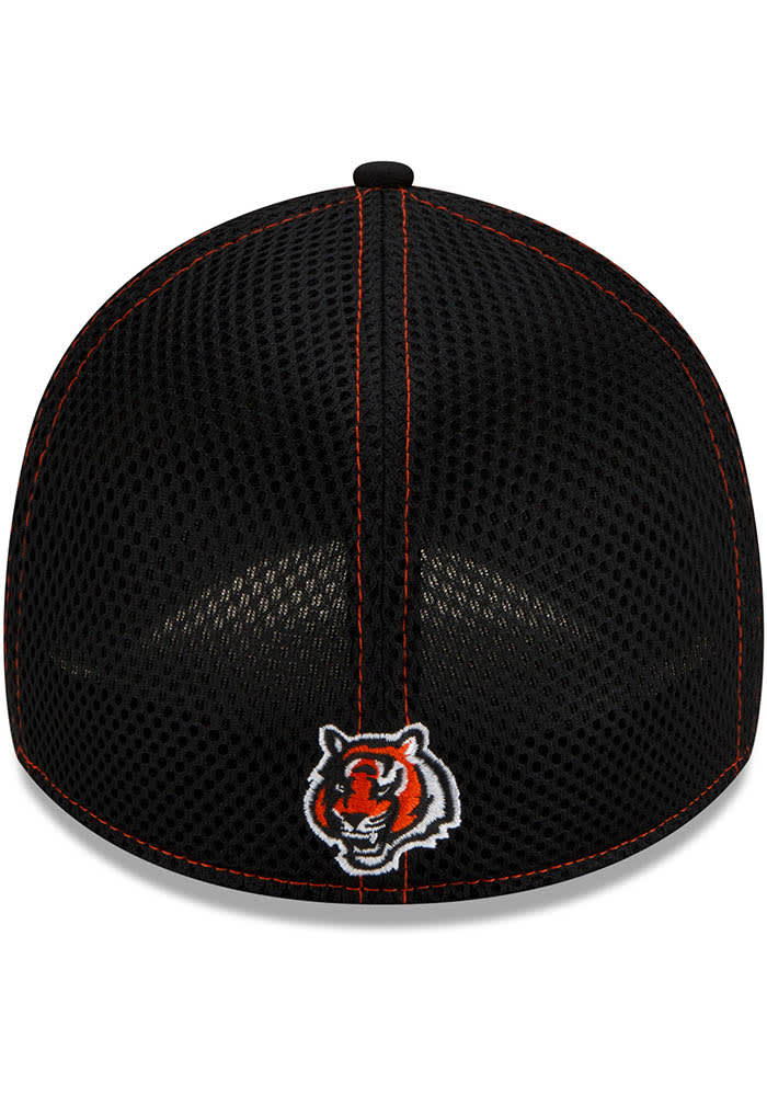 New Era Cincinnati Bengals Mens Black Team Neo 39THIRTY Flex Hat