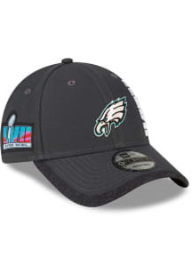 New Era Philadelphia Eagles Super Bowl LVII Opening Night Adjustable Hat - Grey
