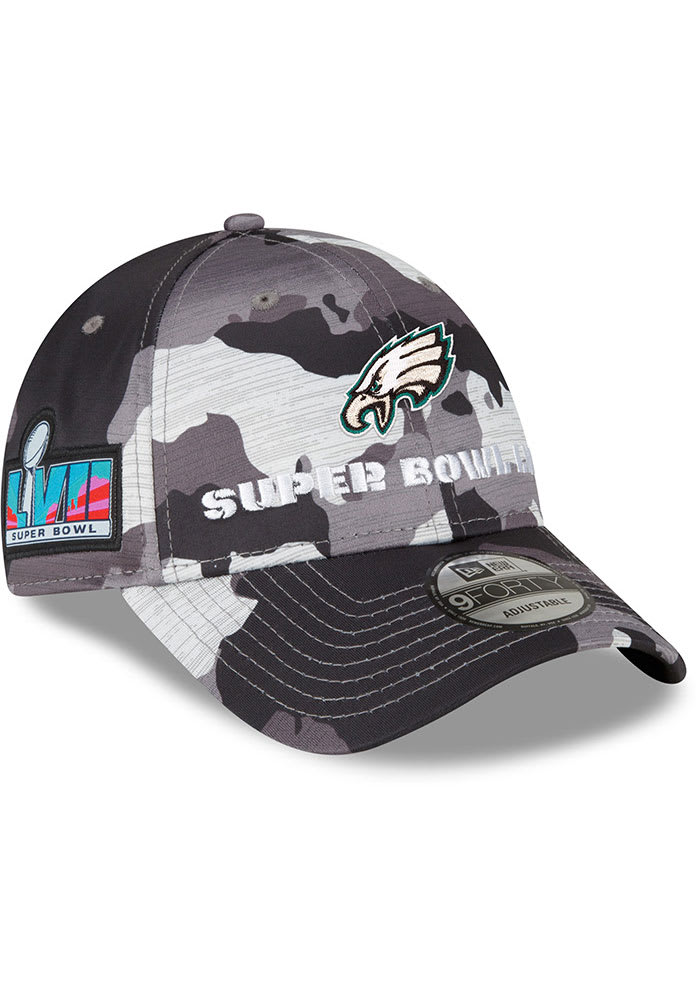 New Era Philadelphia Eagles Super Bowl LVII Participant Adjustable Hat -  White