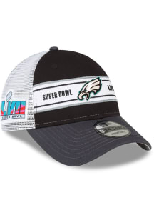 New Era Philadelphia Eagles Super Bowl LVII Participant Adjustable Hat - Black