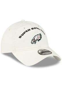 New Era Philadelphia Eagles Super Bowl LVII Participant Adjustable Hat - White