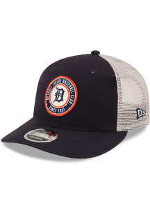 New Era Detroit Tigers Enzyme Wash 2T Patch Trucker LP9FIFTY Adjustable Hat - Navy Blue