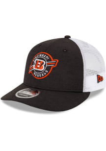 New Era Cincinnati Bengals Shadow Tech Stripe Patch Trucker LP9FIFTY Adjustable Hat - Black