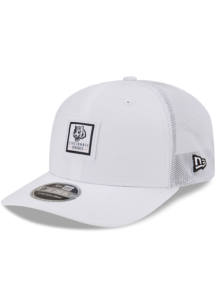 New Era Cincinnati Bengals Square Patch DL Trucker LP9FIFTY Adjustable Hat - White