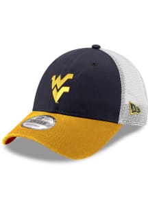 New Era West Virginia Mountaineers Trucker 9FORTY Adjustable Hat - Gold