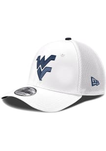 New Era West Virginia Mountaineers Mens White Team Neo 39THIRTY Flex Hat
