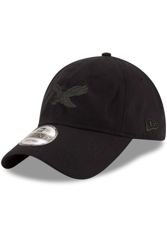 Philadelphia Eagles Fundamental Vintage Trucker Unstructured Adjustable Hat  - Black