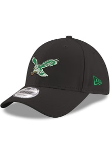 New Era Philadelphia Eagles Stretch Snap 9FORTY Adjustable Hat - Black