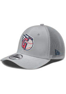 New Era Cleveland Guardians Mens Grey Team Neo 39THIRTY Flex Hat