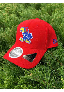 New Era Kansas Jayhawks Stretch Snap 9FORTY Adjustable Hat - Red