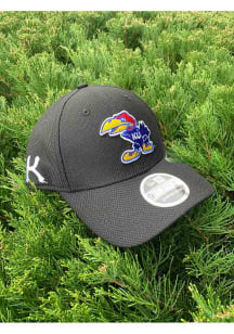 New Era Kansas Jayhawks Stretch Snap 9FORTY Adjustable Hat - Black