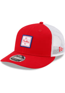 New Era Philadelphia Phillies Square Script DL Trucker LP9FIFTY Adjustable Hat - Red